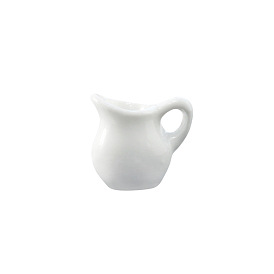 Miniature Porcelain Milk Pot Ornaments, Micro Dollhouse Accessories, Simulation Prop Decorations