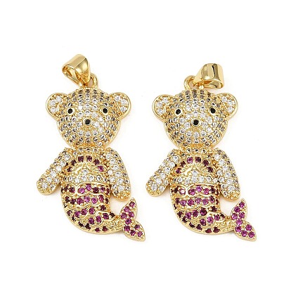 Латунные микро проложить кубического циркония подвески, нести прелести, без кадмия и без свинца, стойки покрытие, долговечный