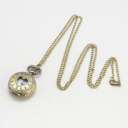 Модные часы карманные железа, с латунной головкой часы, 780 мм