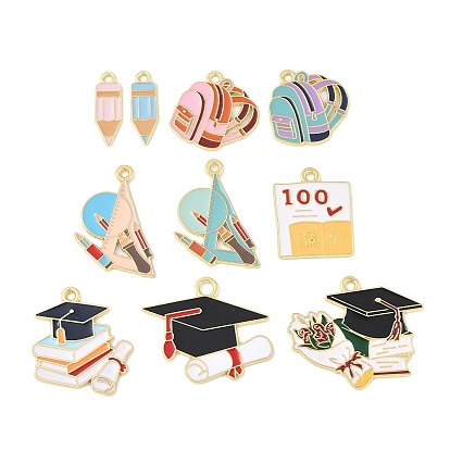 Школьные принадлежности сплав эмаль подвески, золотые