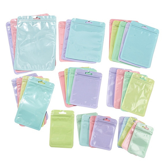 Прямоугольные пластиковые пакеты Инь-Янь с застежкой-молнией, многоразовые упаковочные пакеты, мешок с самоуплотнением