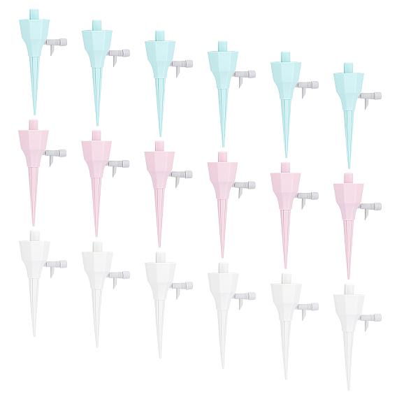 Пластиковые регулируемые шипы для самополива, с клапаном контроля капель, растения цветы полив инструмент, для комнатных и уличных растений