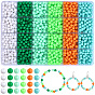 1440Pcs 6 Styles Opaque Acrylic Beads, Round
