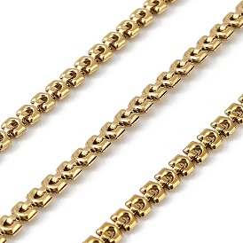 304 цепи прямоугольные звенья нержавеющие, ионное покрытие (ip), пайки, с катушкой