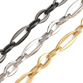 201 цепи овальные из нержавеющей стали, с катушкой, ионное покрытие (ip), несварные