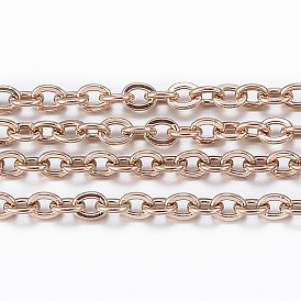 Ионное покрытие (ip) 304 кабельные цепи из нержавеющей стали, пайки, с катушкой, Плоско-овальные