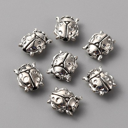 Tibetan Style Alloy Beads, Ladybug
