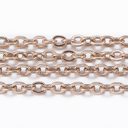 Ионное покрытие (ip) 304 кабельные цепи из нержавеющей стали, пайки, с катушкой, Плоско-овальные