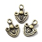 Tibetan Style Rack Plating Brass Pendants, Long-Lasting Plated, Cloud Charm