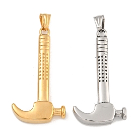 304 Stainless Steel Big Pendants, Hammer Charm