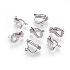 304 Stainless Steel Clip-on Earrings Components