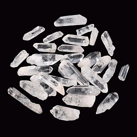 Perles brutes naturelles en cristal de quartz naturel, perles de cristal de roche, pour culbuter, décoration, polir, enroulement de fil, guérison par les cristaux wicca et reiki, pas de trous / non percés, nuggets