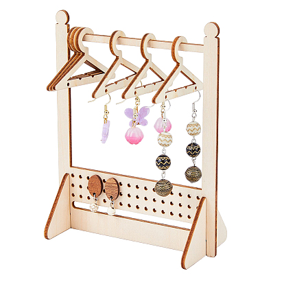 Holz Ohrring Ausstellungsstände, Ohrring-Organizer-Halter, Kleiderbügel Formen