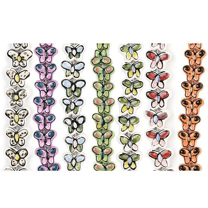 Фарфора ручной работы бисер нитей, бабочка