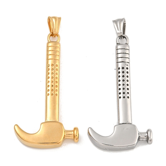 304 из нержавеющей стали большие кулоны, молоток очарование