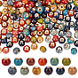 180шт 12 цвета фарфоровые бусины ручной работы, круглые, фантазии античного стекла фарфора