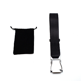 Polyester Airplane Car Extension Seatbelt, with 45 # Steel Hook Hangers, for Airplane Car Accessories