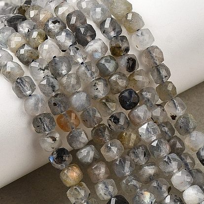 Природные лабрадорита бисер нитей, кубические, граненые