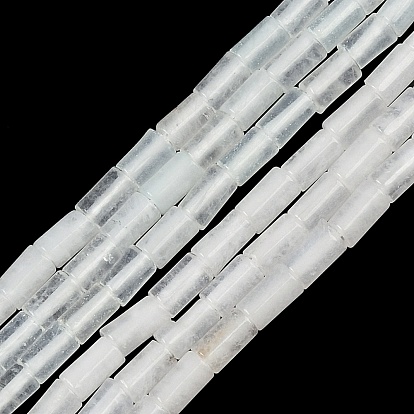 Окрашенные природные белый нефрит бисер пряди, колонка