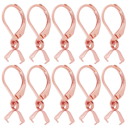 50 шт. 304 серьги с рычагом из нержавеющей стали, с поручителями