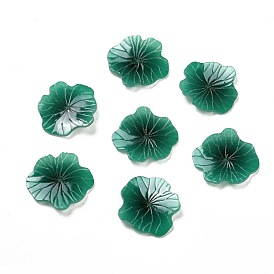 Opaque Acrylic Bead, with Heat shrinkable piece,Lotus Leaf