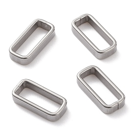 304 Stainless Steel Linking Rings, Rectangle