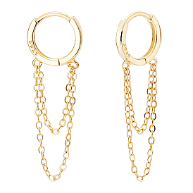 1пара 925 серьги-кольца из стерлингового серебра, цепочка-оберег