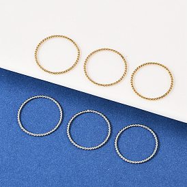 304 кольца для пальцев из нержавеющей стали для женщин, Скрученное кольцо