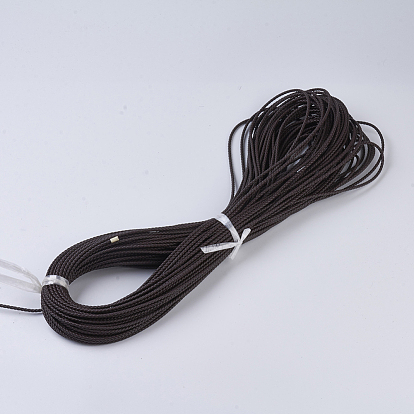 Round Braided Microfiber Leather Cord