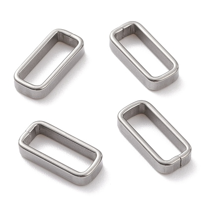 304 Stainless Steel Linking Rings, Rectangle