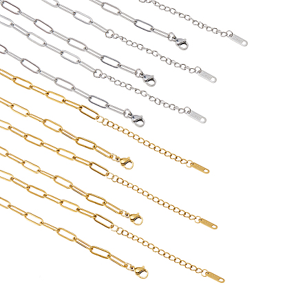 10 шт. 2 цвета 316l хирургическая нержавеющая сталь скрепки цепи ожерелья, Сплав с застежками когтя омара