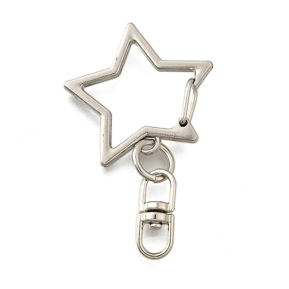 Карабин для шнурка из сплава и железа, для ремней для ключей, звезда