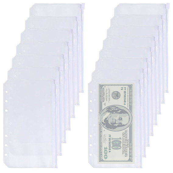 Plastic Binder Storage Bags, Card Bag, Rectangle