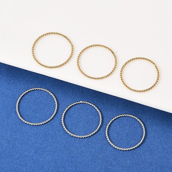 304 кольца для пальцев из нержавеющей стали для женщин, Скрученное кольцо