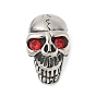 304 из нержавеющей стали европейские шарики, со стразами, бусины с большим отверстием, череп