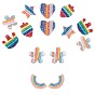Non Woven Fabric Costume Accessories, with Sequins/Paillettes and Plastic, Mixed Shapes