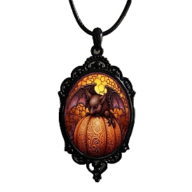 Alloy Pumpkin Pendant Necklaces