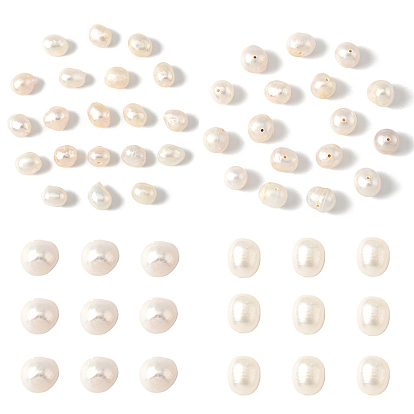 20шт 2 стили натуральный культивированный пресноводный жемчуг бусины, две стороны полированные и картофельные
