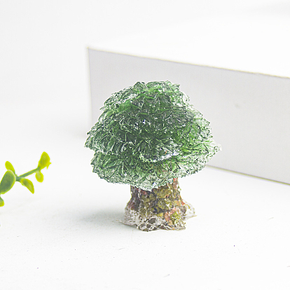 Lampwork Tree Ornaments, Resin Home Display Decorations
