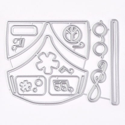 Frame Metal Cutting Dies Stencils, for DIY Scrapbooking/Photo Album, Decorative Embossing DIY Paper Card, Car