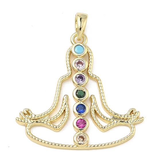 Кулон из циркония, амулеты для йоги чакр, долговечный, стойки покрытие, без свинца и без кадмия