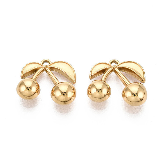 304 подвески из нержавеющей стали в форме вишни, ионное покрытие (ip)