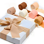 3 Rolls 3 Colors Polyester Raw Edged Ribbon, for Crafts Wedding Gift Wrapping