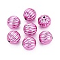 UV Plating Acrylic Beads, Pumpkin