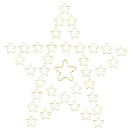 150шт. звездообразные латунные соединительные кольца