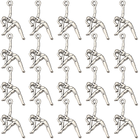 80 шт. Подвески из сплава в тибетском стиле, гимнаст