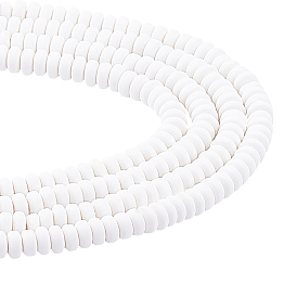 Brins de perles d'argile polymère à la main chgcraft, pour les fournitures de bricolage bijoux artisanat, plat rond