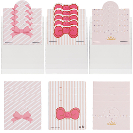 150 шт. 3 стили картон бумага складной печатная бумага карточка заголовок, с 150 целлофановыми пакетами OPP