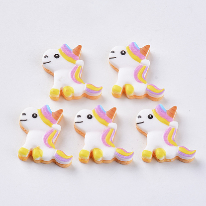Cabuchones de resina, unicornio