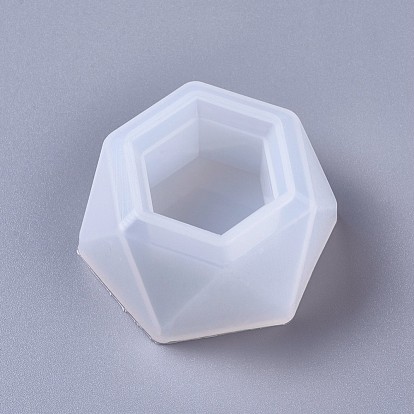 Silicone Molds, Flowerpot Resin Casting Molds, For UV Resin, Epoxy Resin Jewelry Making, Hexagon